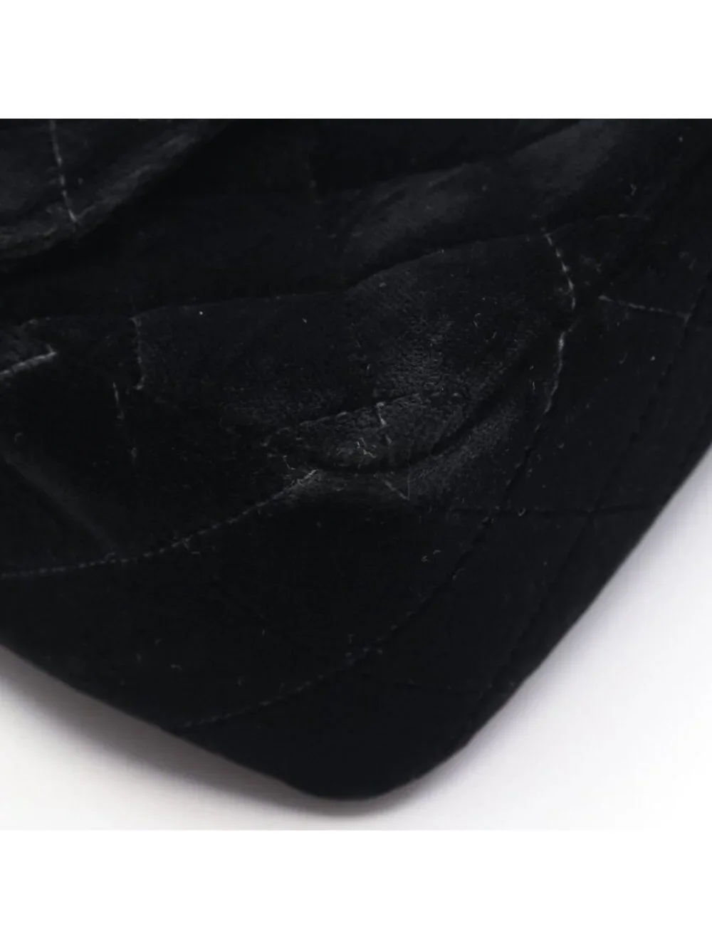Chanel Backpack Quilted Black Fabric